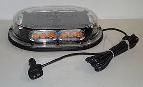 12/24V CLEAR DOME AMBER LEDS MINI-BAR MAGNET MT