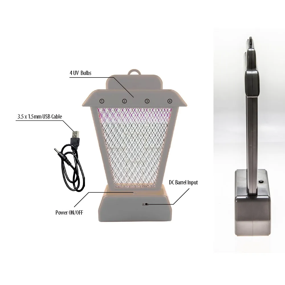 2Pc Uv Light Bug Zapper Insect Controller Mosquito Fly Pest Bug Trap Lamp Killer