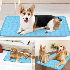 3-Layer Cooling Pet Mat for Dogs & Cats - Deluxe Absorbent & Non-Slip Summer Pet Bed Pad