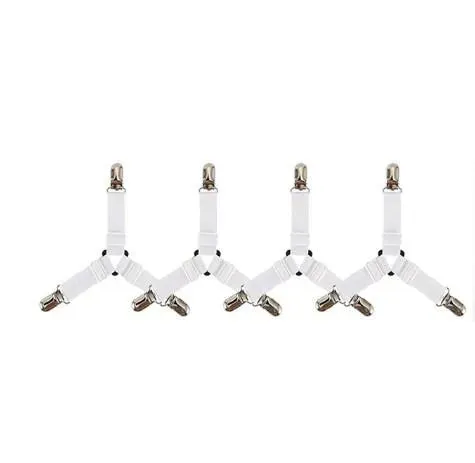 4pcs Bed Sheet Fasteners Home Organizer Clips for Mattress Cover