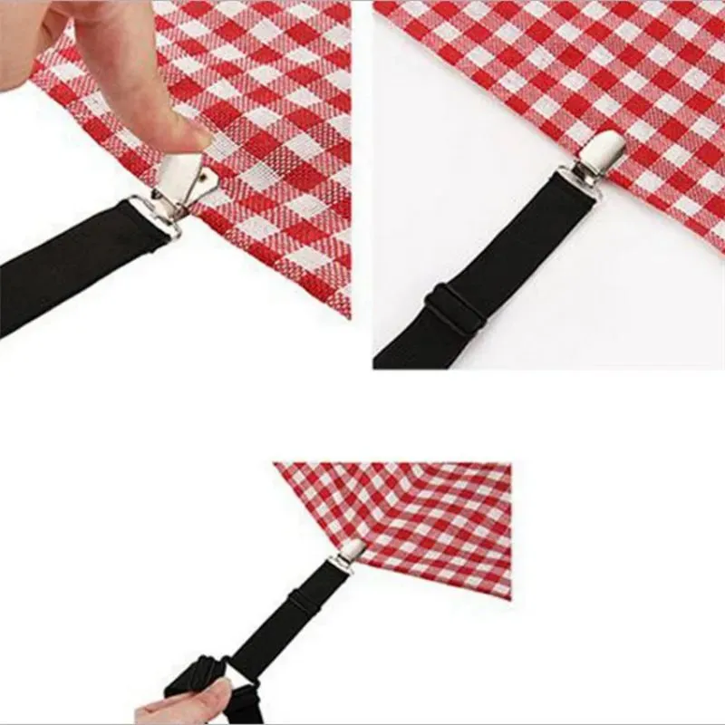 4pcs Bed Sheet Fasteners Home Organizer Clips for Mattress Cover