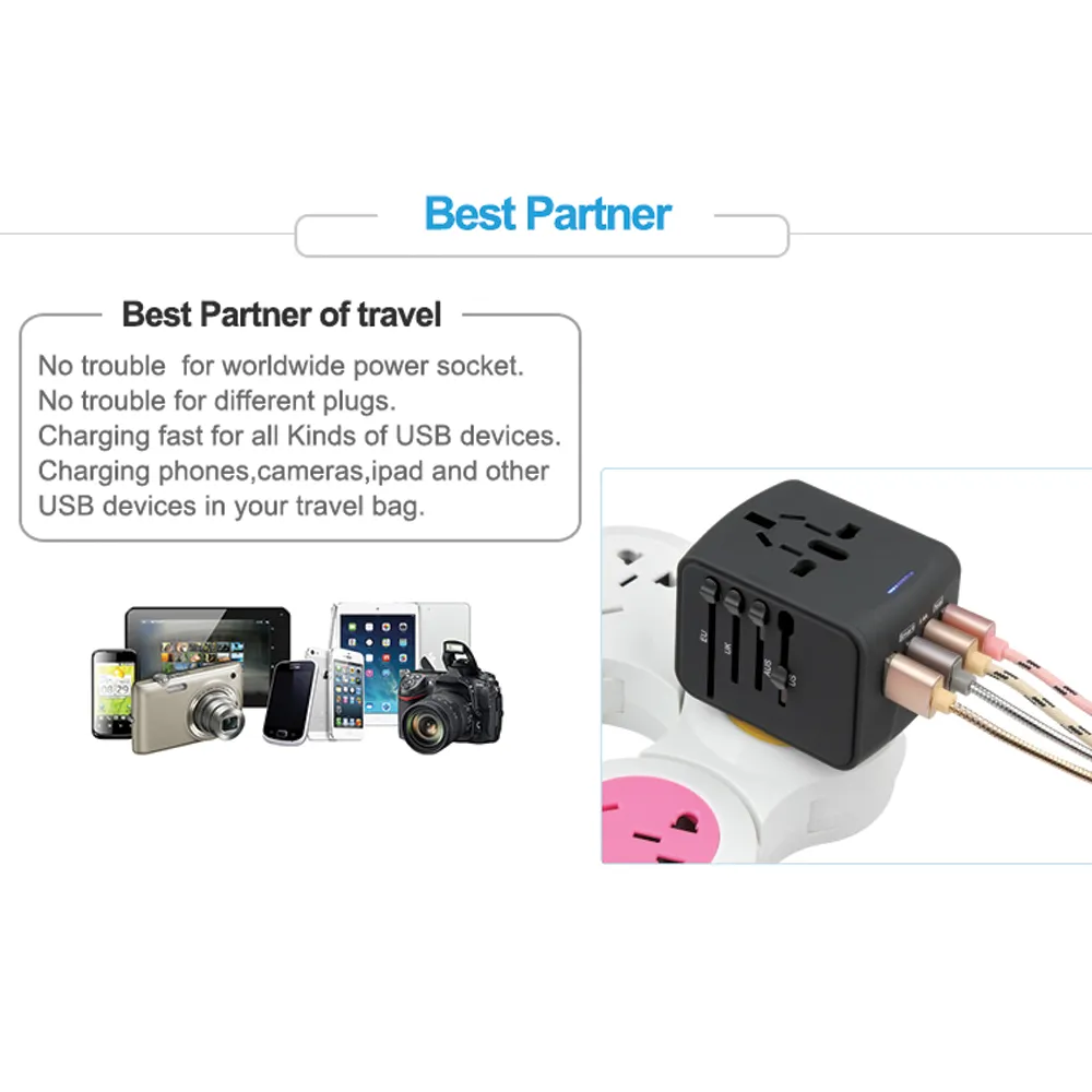 5 in 1 Travel Adapter