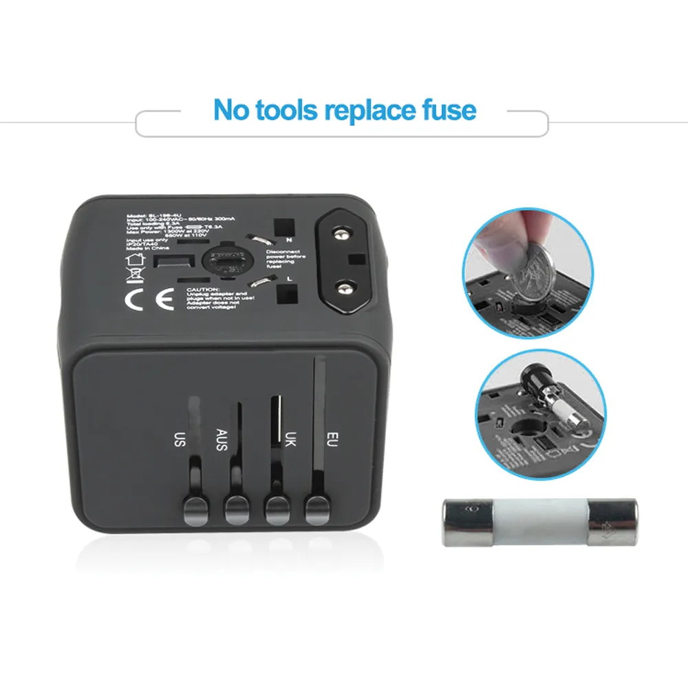 5 in 1 Travel Adapter