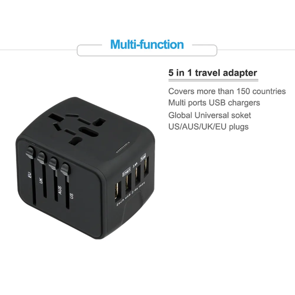 5 in 1 Travel Adapter