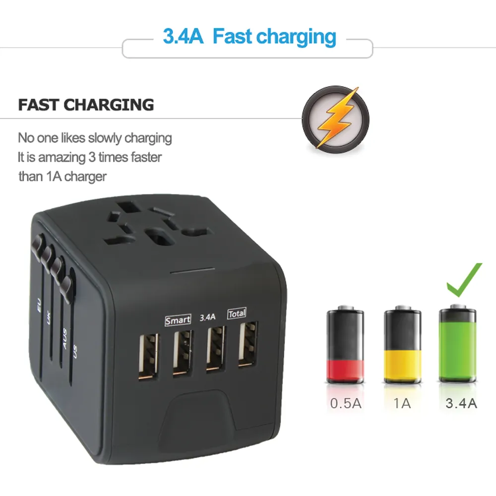 5 in 1 Travel Adapter