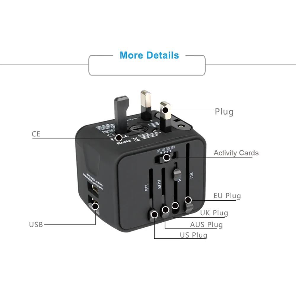 5 in 1 Travel Adapter