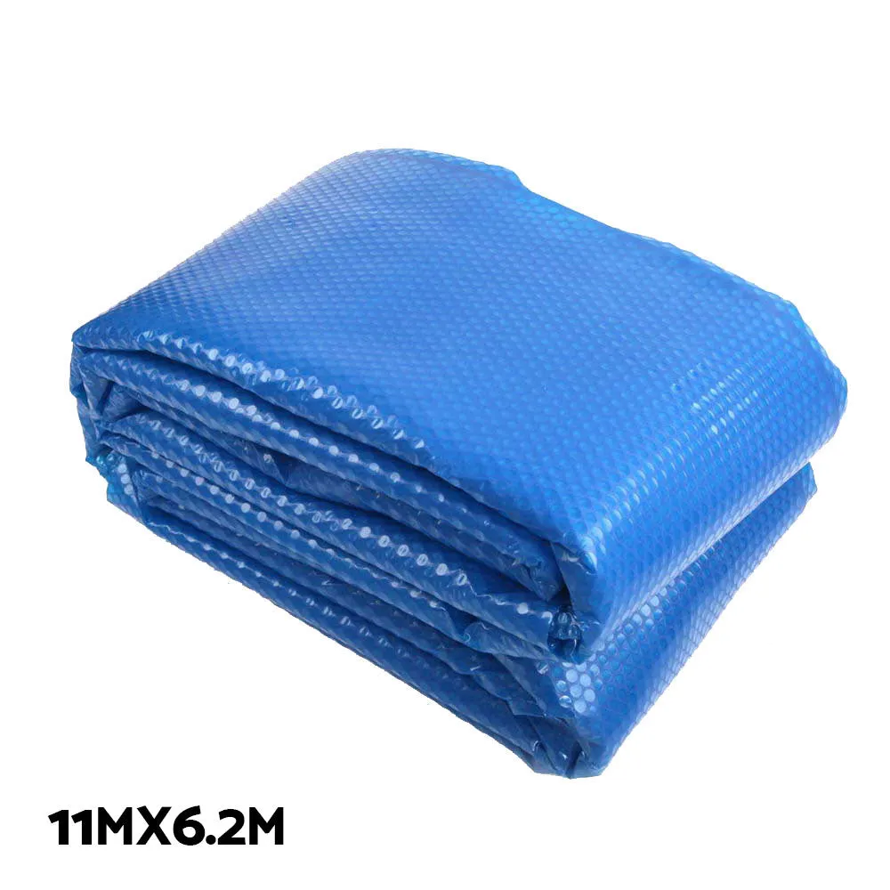 Adjustable Aluminium Pool Cover Roller & Blanket 11M x 6.2M Aquabuddy