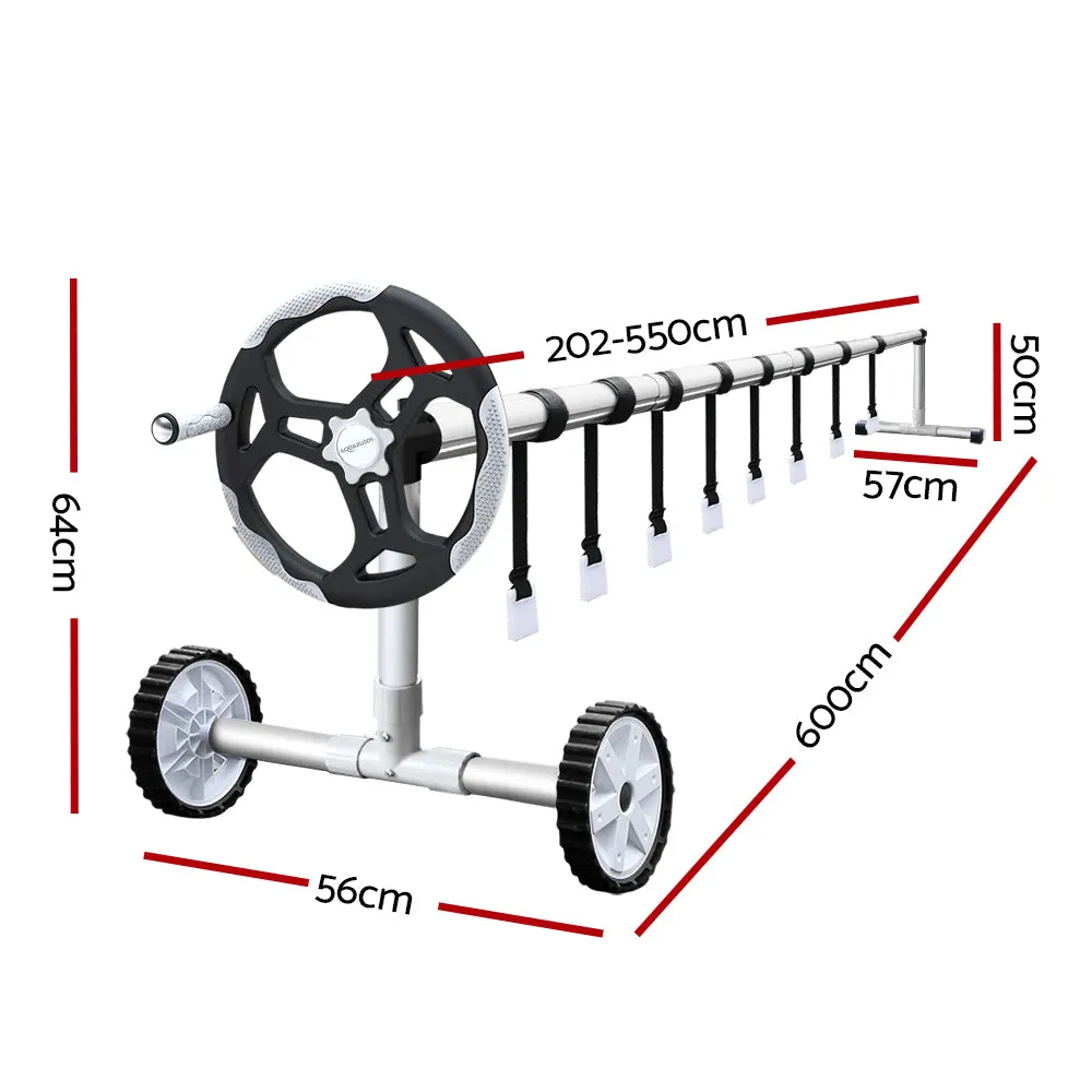 Adjustable Aluminium Pool Roller 8x4.2m Cover Set Aquabuddy