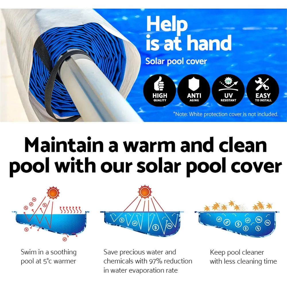 Adjustable Aluminium Pool Roller 8x4.2m Cover Set Aquabuddy