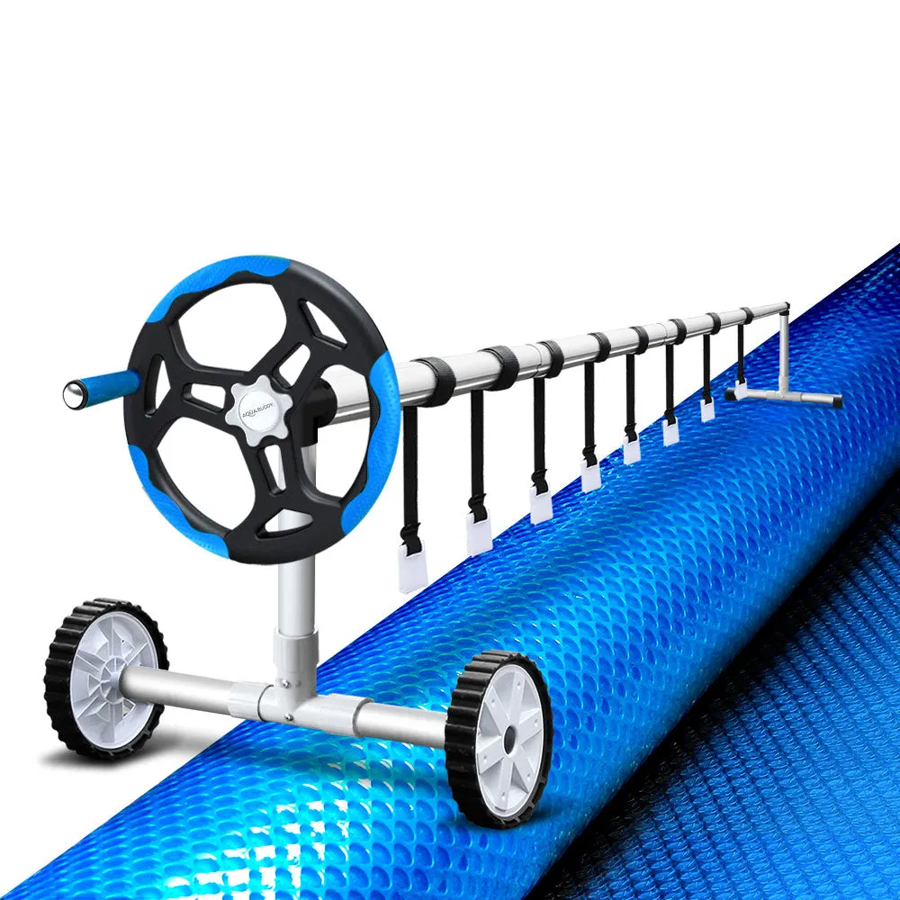 Adjustable Aluminium Pool Roller & Solar Cover Set, Aquabuddy