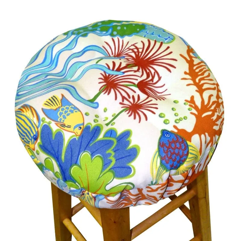 Bargain Bin | Splish-Splash Multi Bar Stool Cover with Cushion and Adjustable Drawstring Yoke | Condition A - Last Unit | Non-Returnable