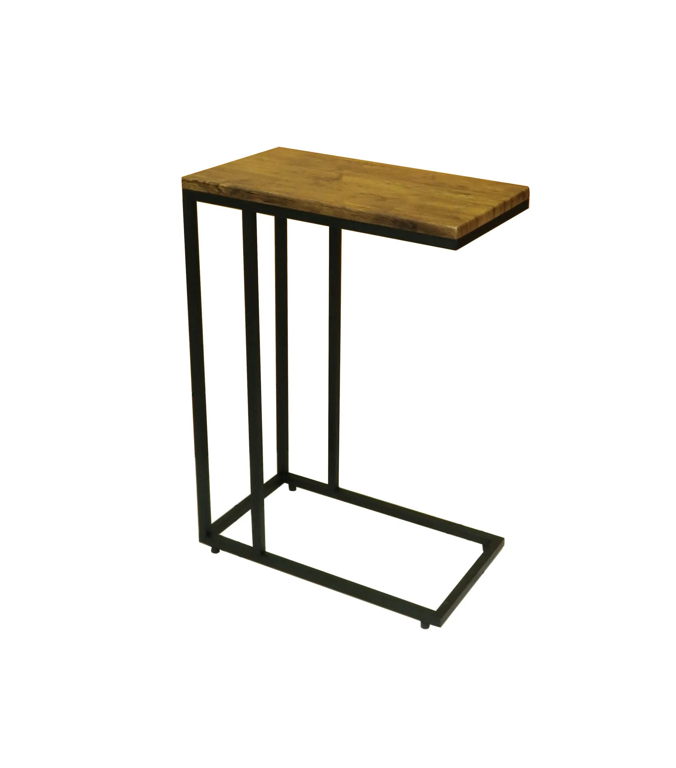 Bellini C Shaped Table/ Sofa Side Table (Vintage/Black)