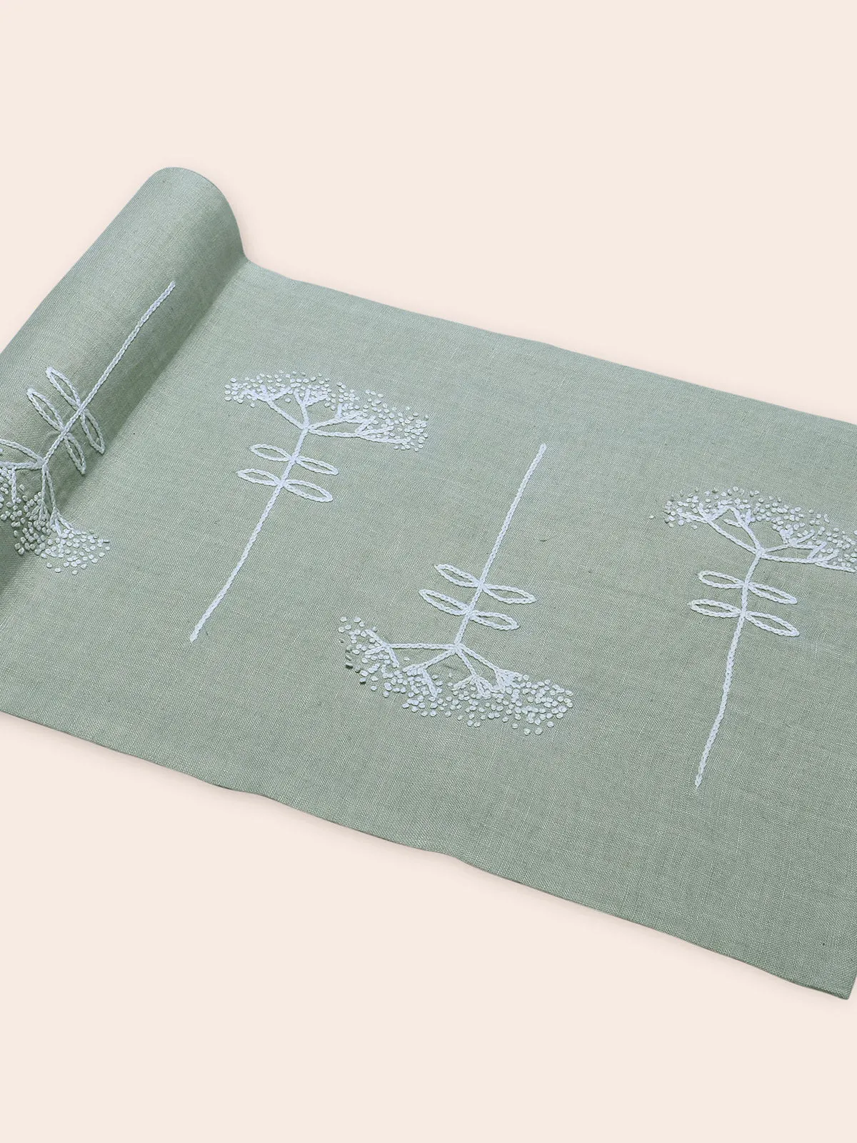Daven Dining Set Of A Table Runner And 6 Table Mats Green