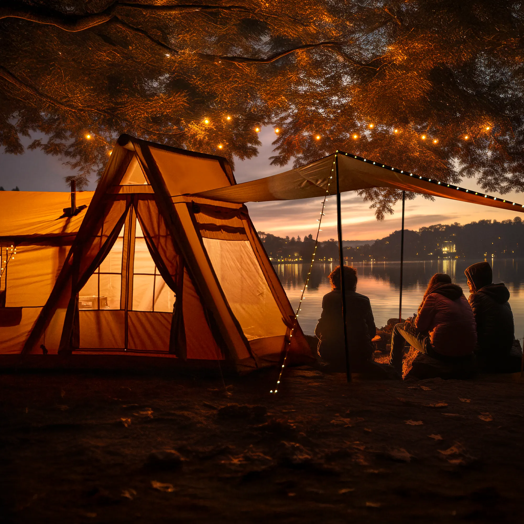 EROMMY 10 Person Tent with Detachable Canopy for Camping – 13.8FT