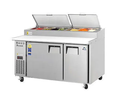 Everest EPPSR2 60" Double Door Pizza Prep Table