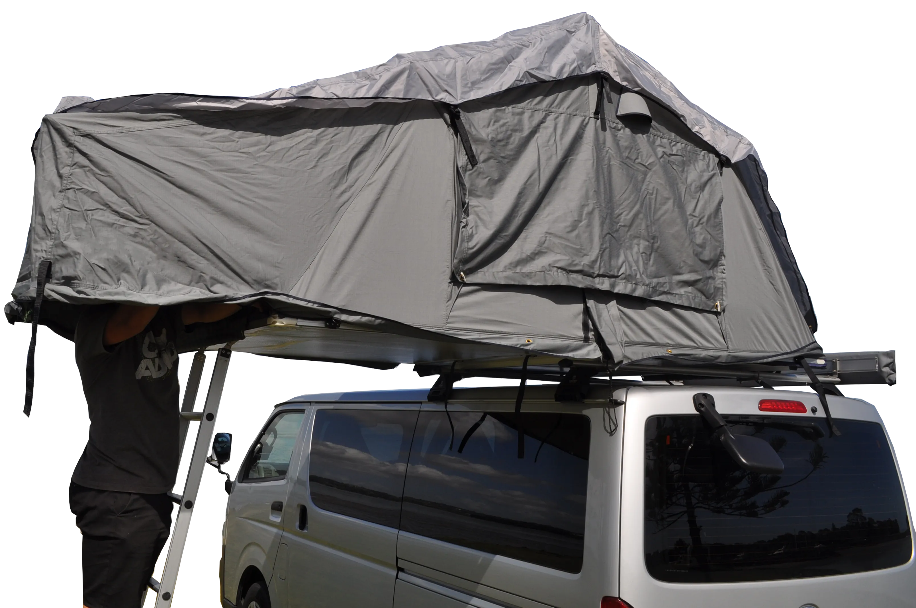 Extended Ventura Deluxe 1.4 Roof Top Tent   Side Awning (IN STOCK)