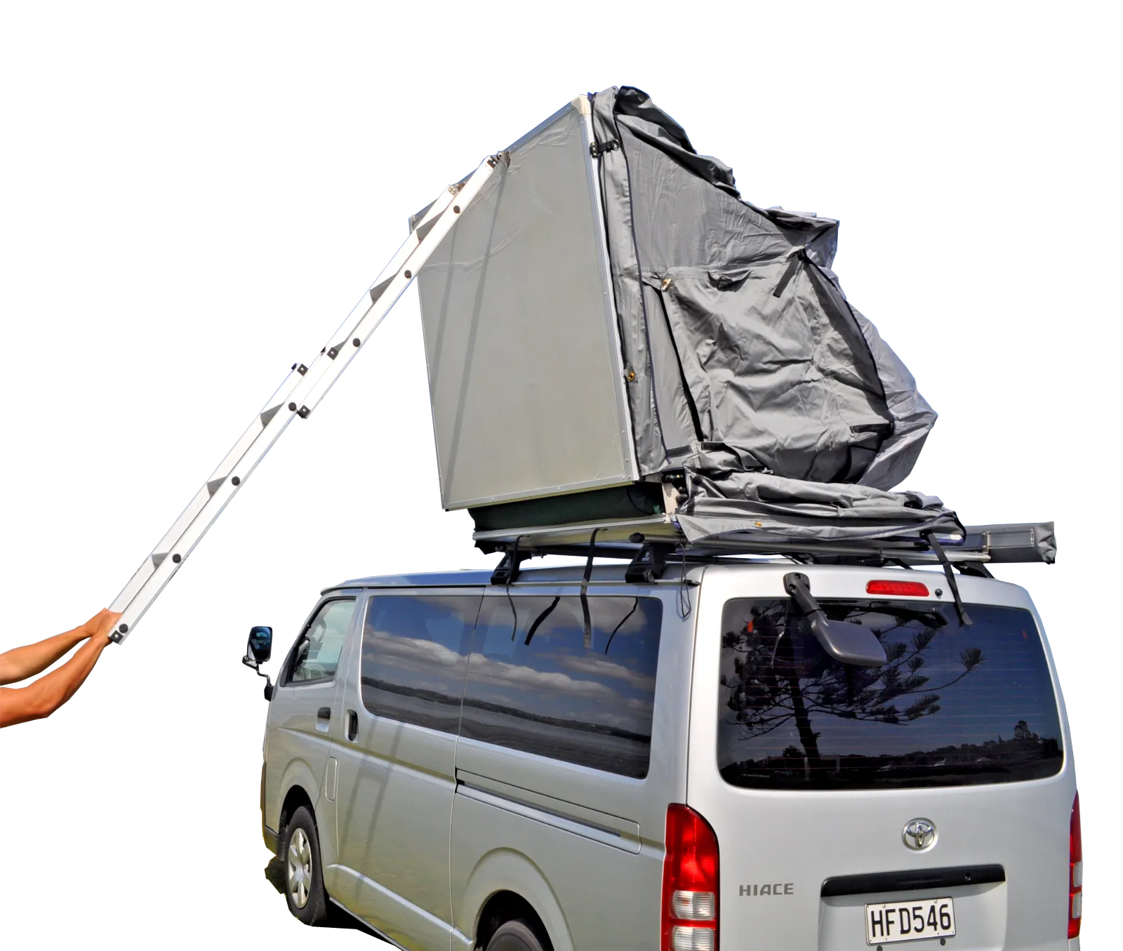 Extended Ventura Deluxe 1.4 Roof Top Tent   Side Awning (IN STOCK)