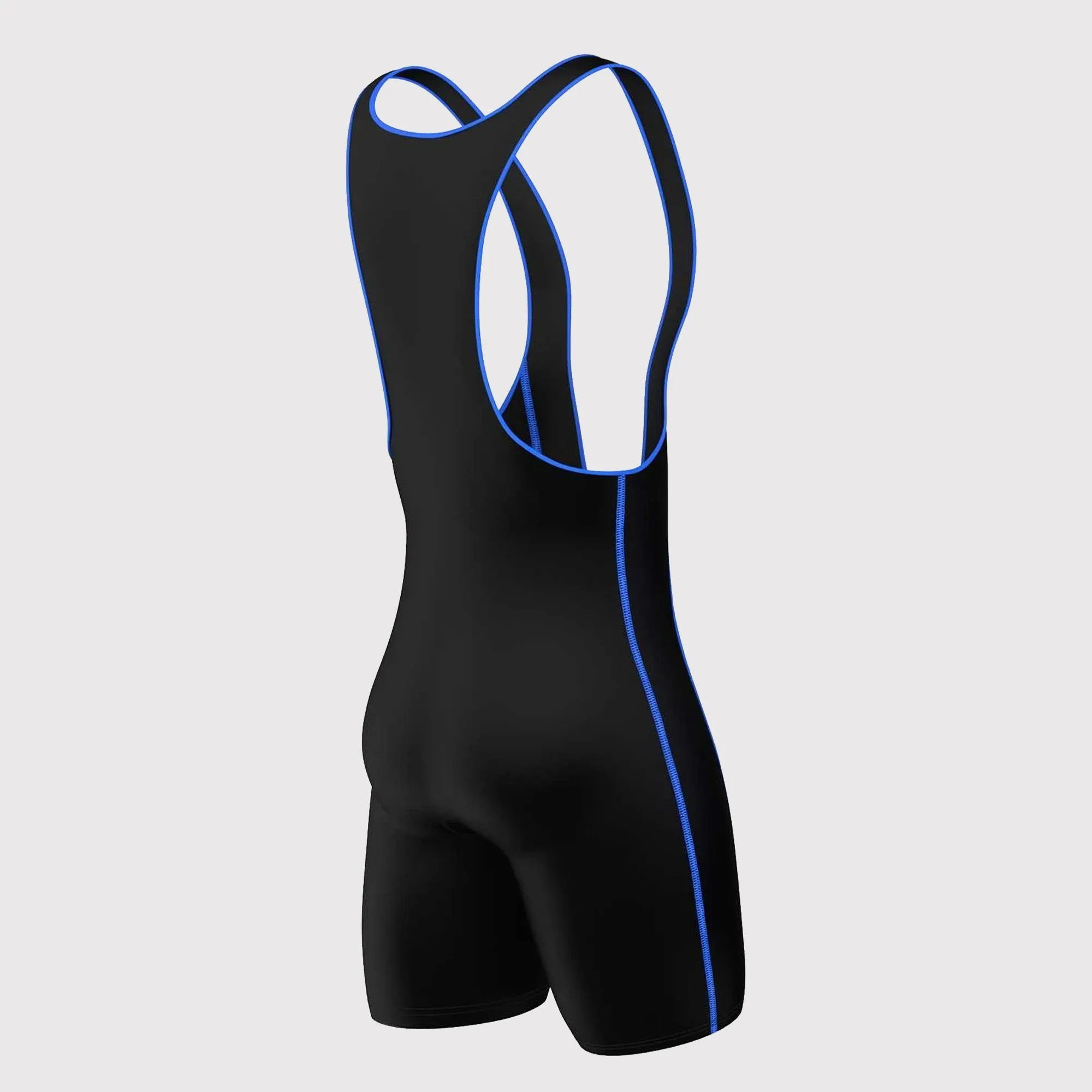 Fdx Competition Blue Men's  Padded Bib Shorts