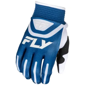 Fly Racing 2025 Youth F-16 Gloves Dark Blue White