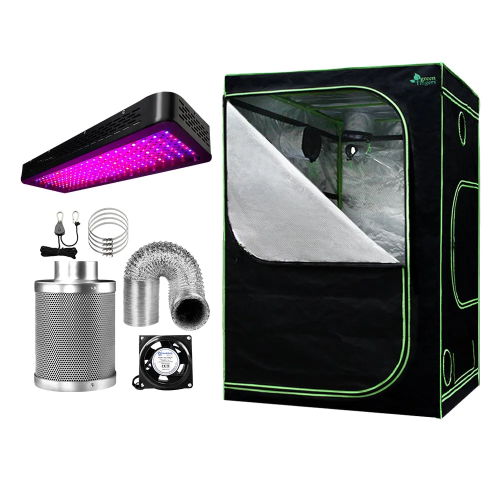 Grow Tent Light Kit 150x150x200CM 2000W LED 4" Vent Fan