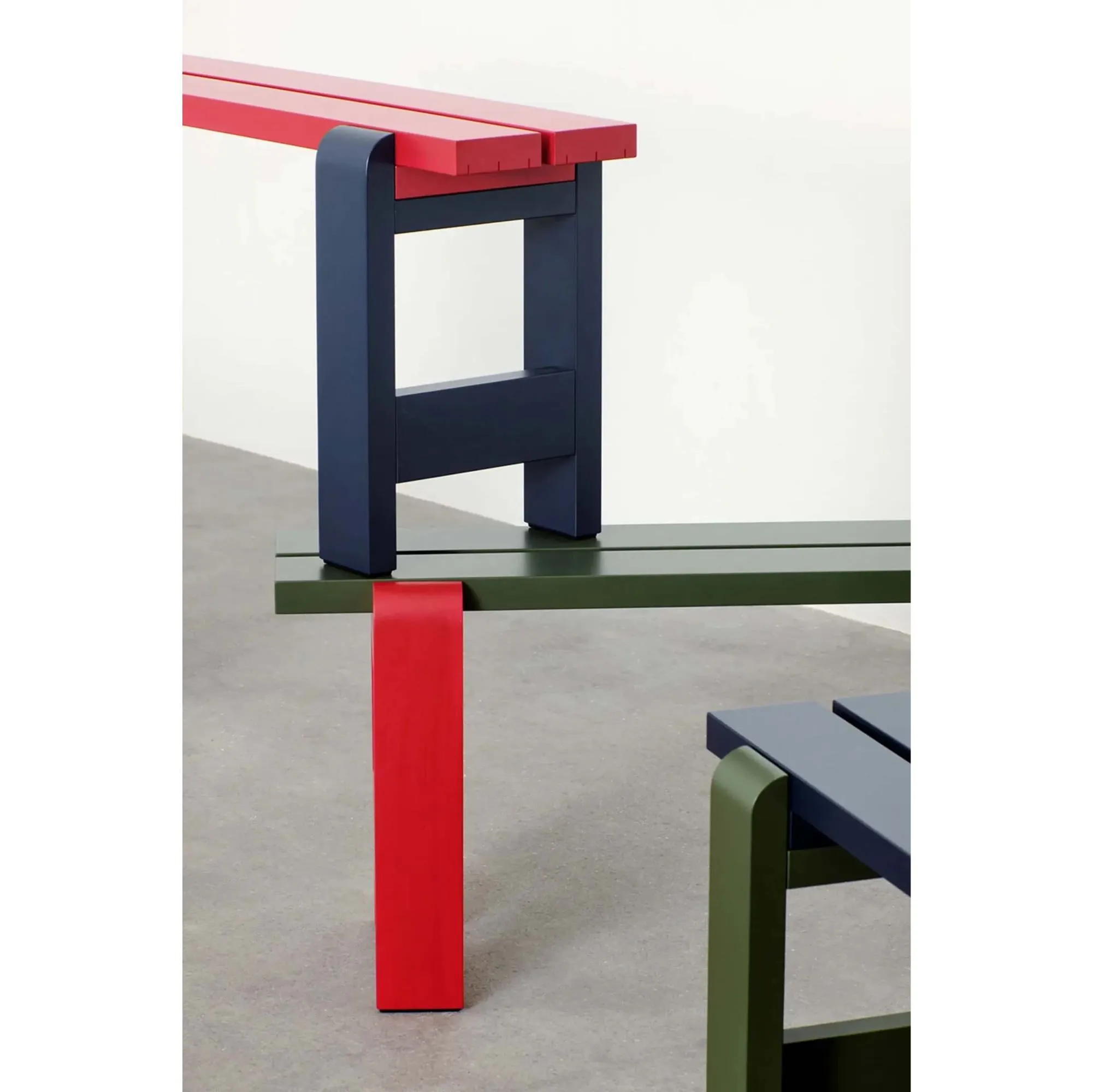 Hay Weekday bench L111, azure