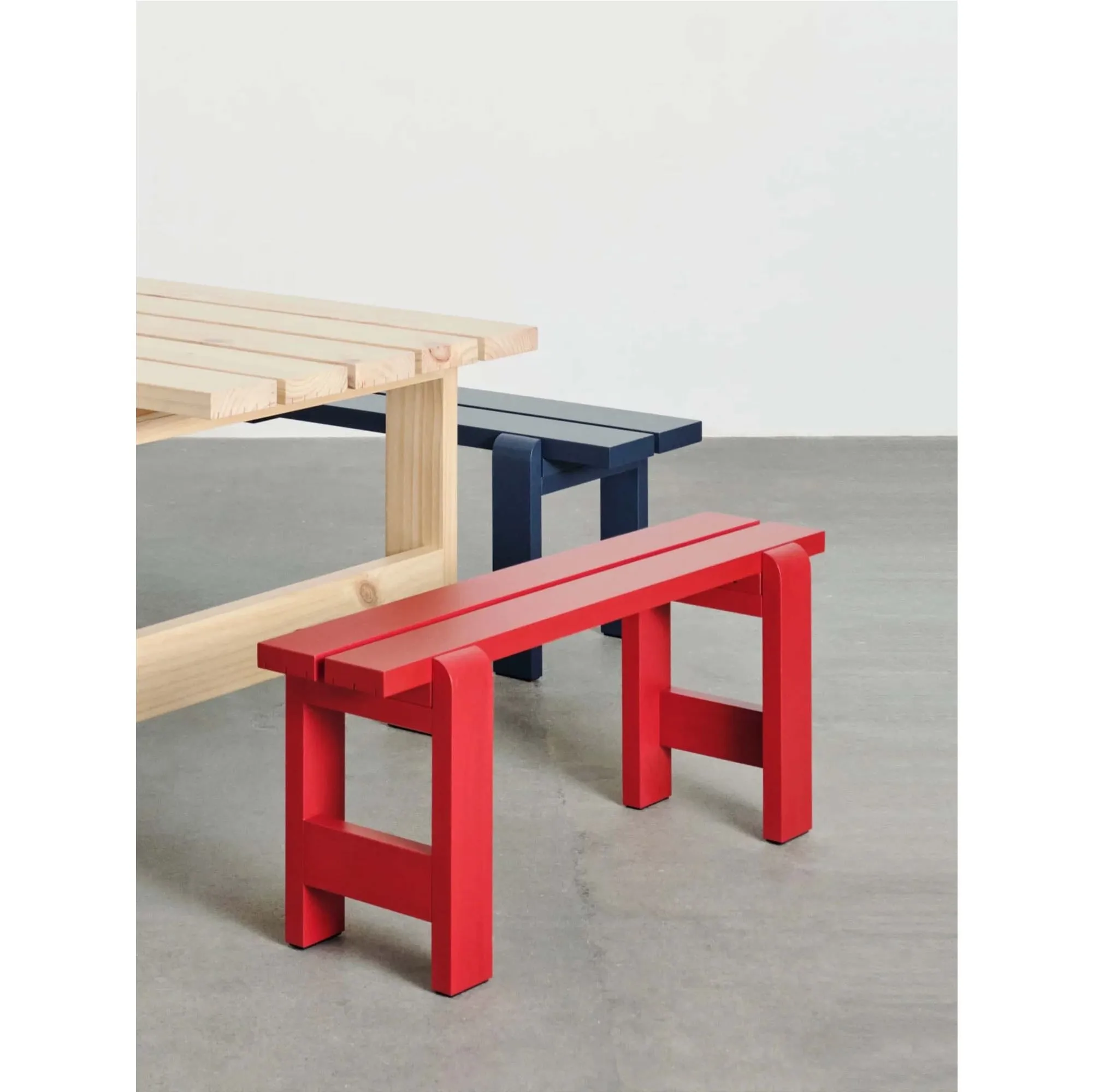 Hay Weekday bench L111, azure