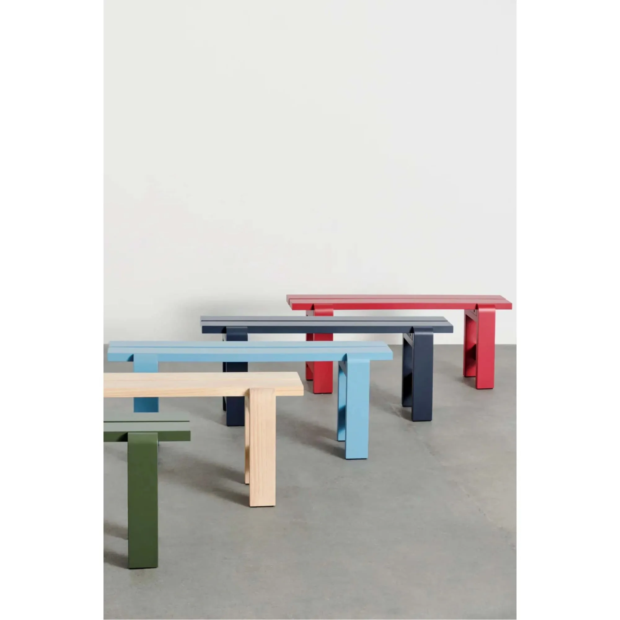 Hay Weekday bench L111, azure