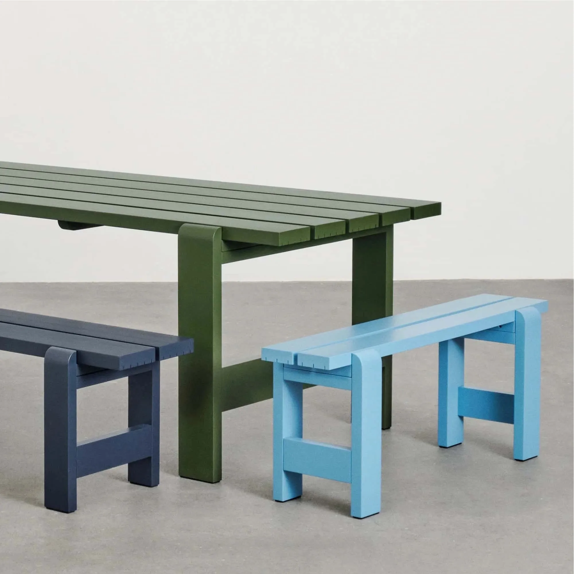 Hay Weekday bench L111, lacquered pine