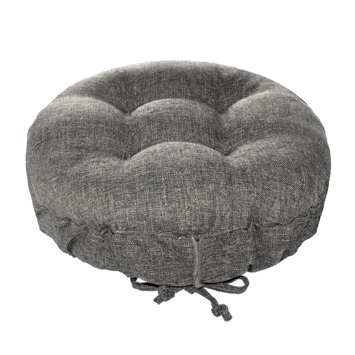 Hayden Pewter Grey Bar Stool Covers with Cushion & Adjustable Drawstring