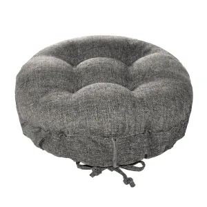 Hayden Pewter Grey Bar Stool Covers with Cushion & Adjustable Drawstring