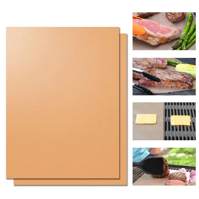 Heat-Resistant Portable Non-Stick BBQ Grill Mat
