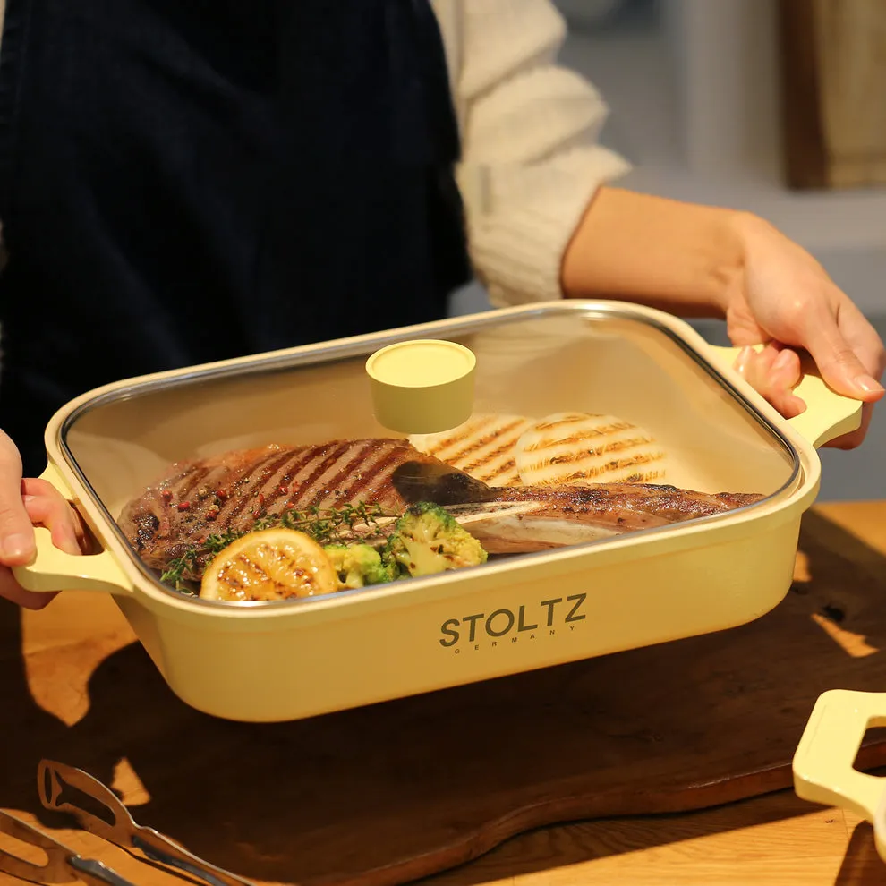 IH Steam Grill Pan 30cm Lemon Meringue (KP963335)