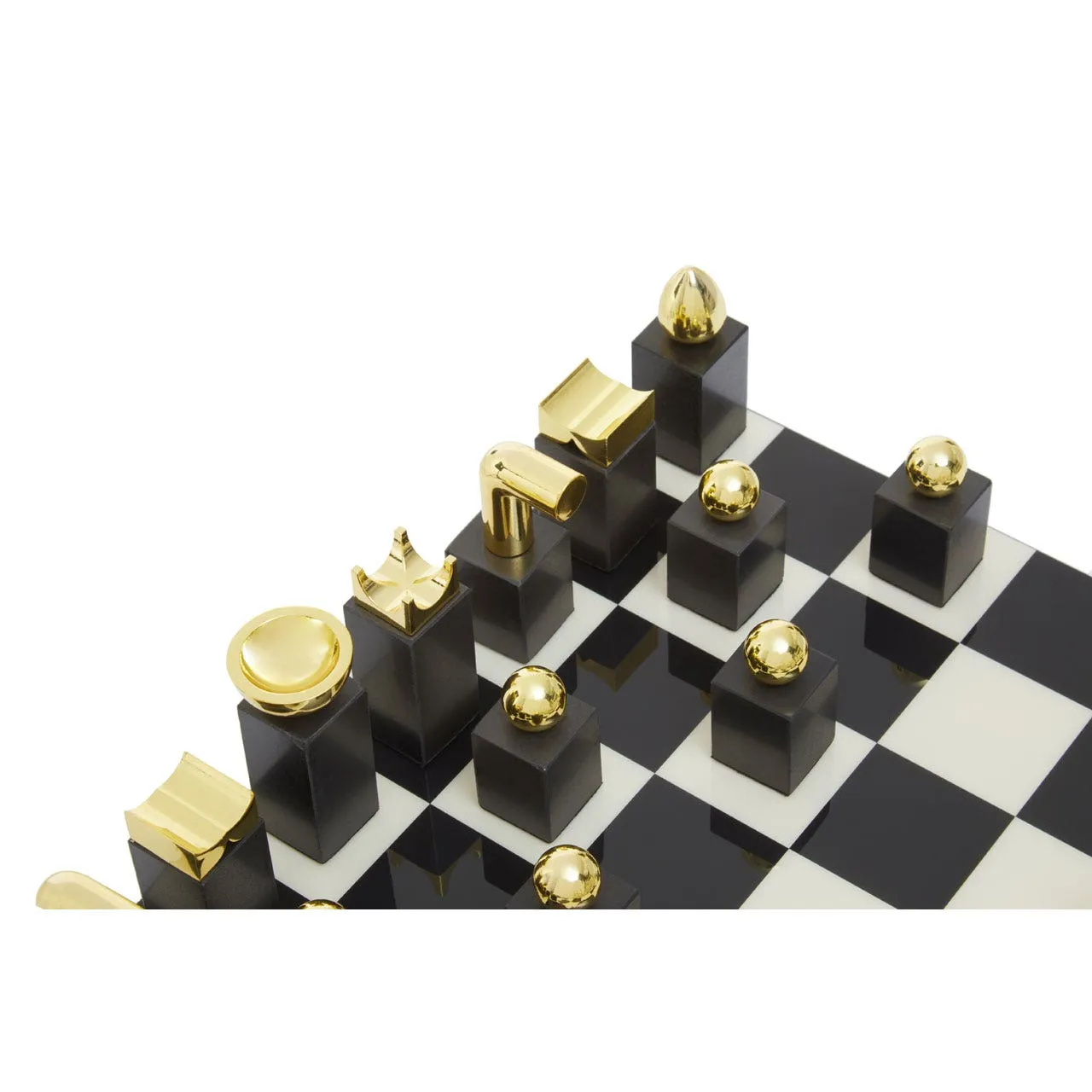 Marble and Wood Luxury Chess Set