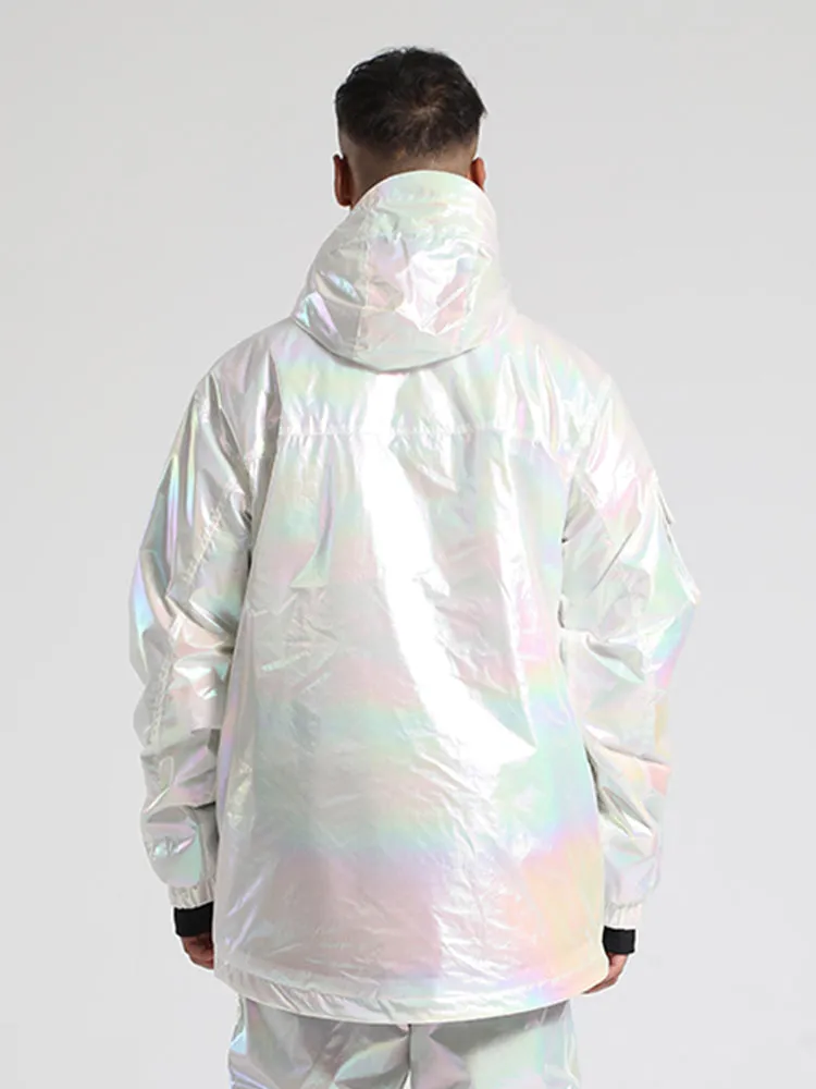 Men's White Dazzling Ski Jacket