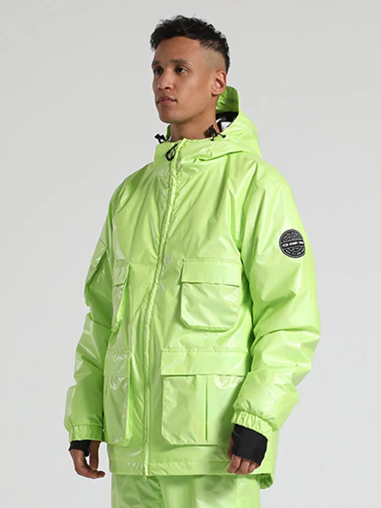 Men's White Dazzling Ski Jacket
