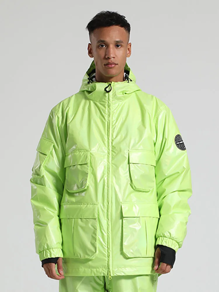 Men's White Dazzling Ski Jacket