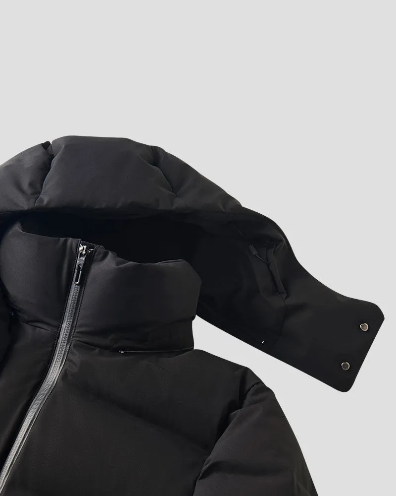 MIZUSAWA DOWN JACKET "ANCHOR" - Brown