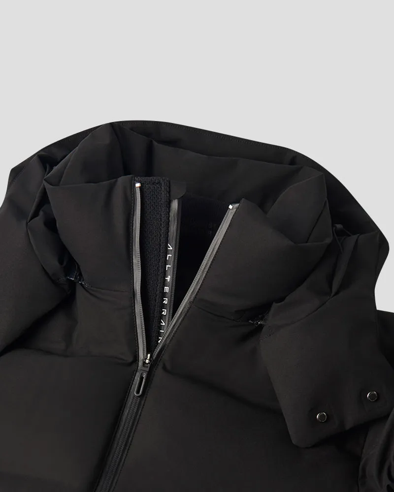 MIZUSAWA DOWN JACKET "ANCHOR" - Brown