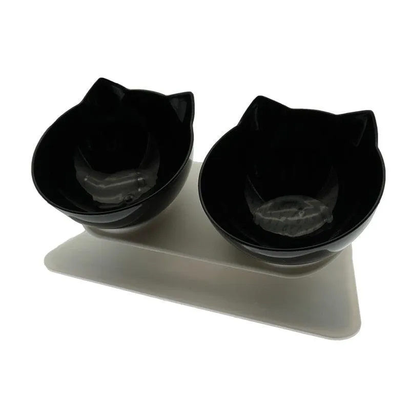 Non-Slip Double Bowl
