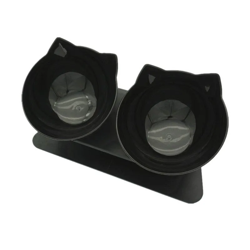Non-Slip Double Bowl