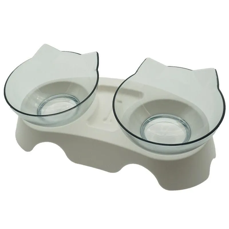 Non-Slip Double Bowl