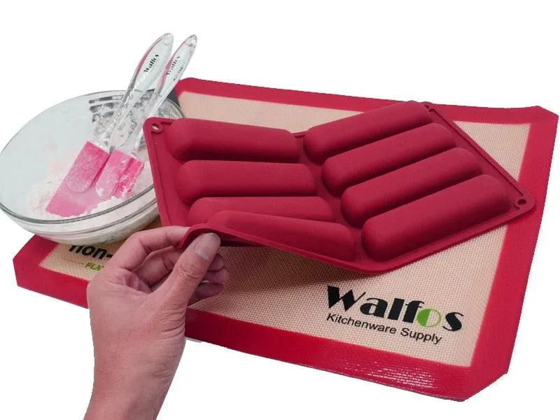 Non-Stick Durable Silicone Eclair Baking Molds