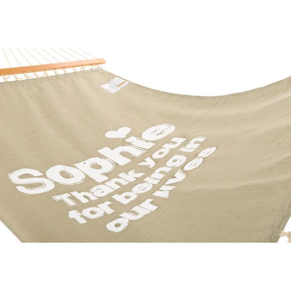 Personalised Spreader Hammock - Double