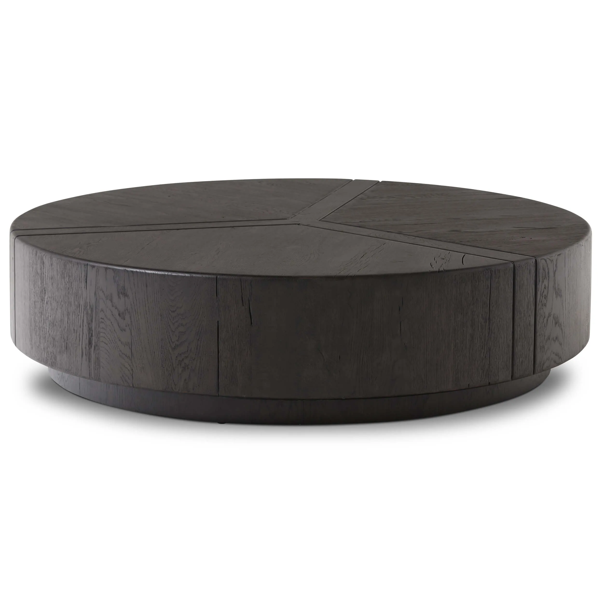 Renan Round Coffee Table, Dark Espresso