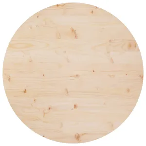 Table Top Ø80x2.5 cm Solid Wood Pine
