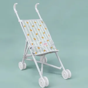 Tiny Harlow - Folding Dolls Stroller - Blue Ducky