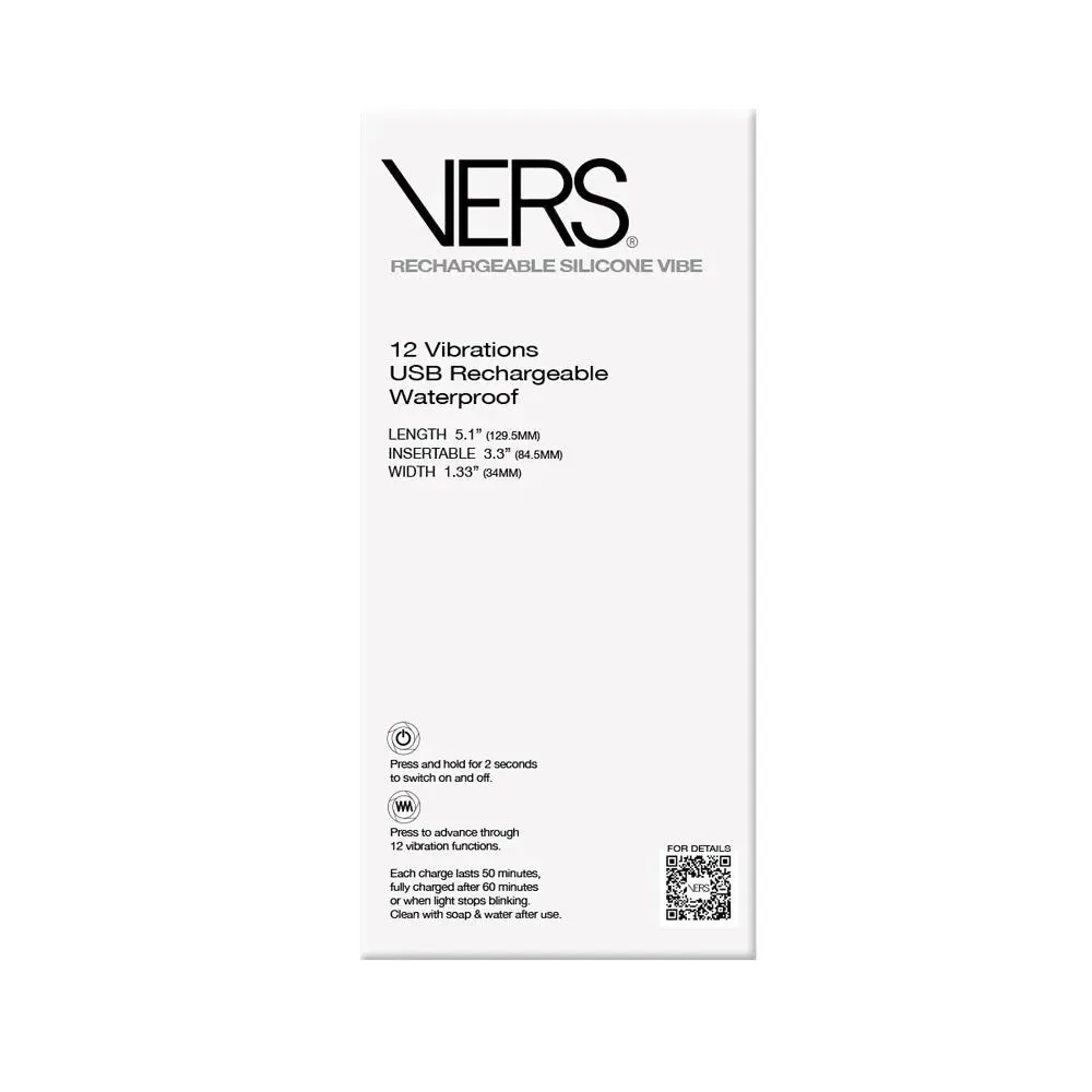 VERS Rechargeable Silicone P-Spot Vibe