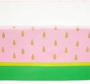 Watermelon Plastic Table Covers (54 x 108 in, 3 Pack)