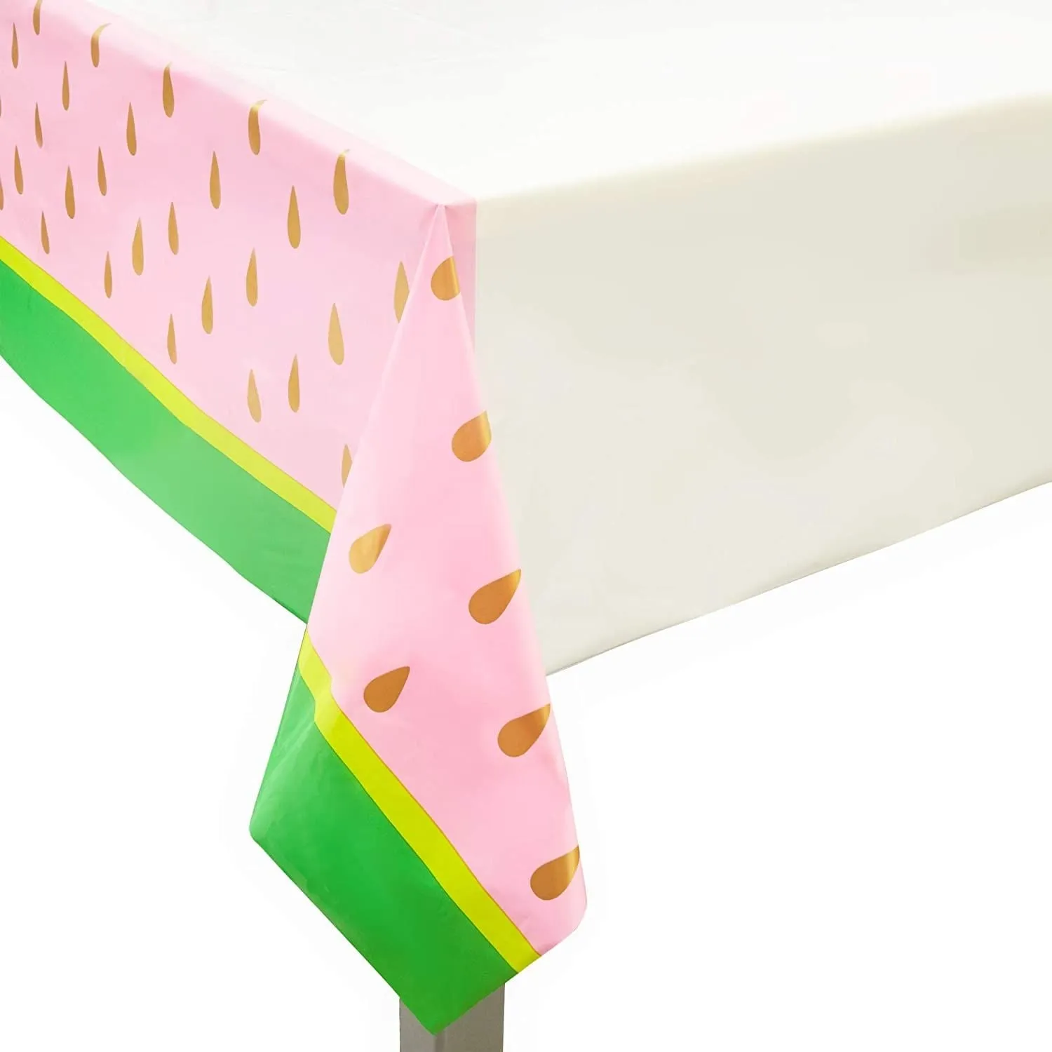 Watermelon Plastic Table Covers (54 x 108 in, 3 Pack)