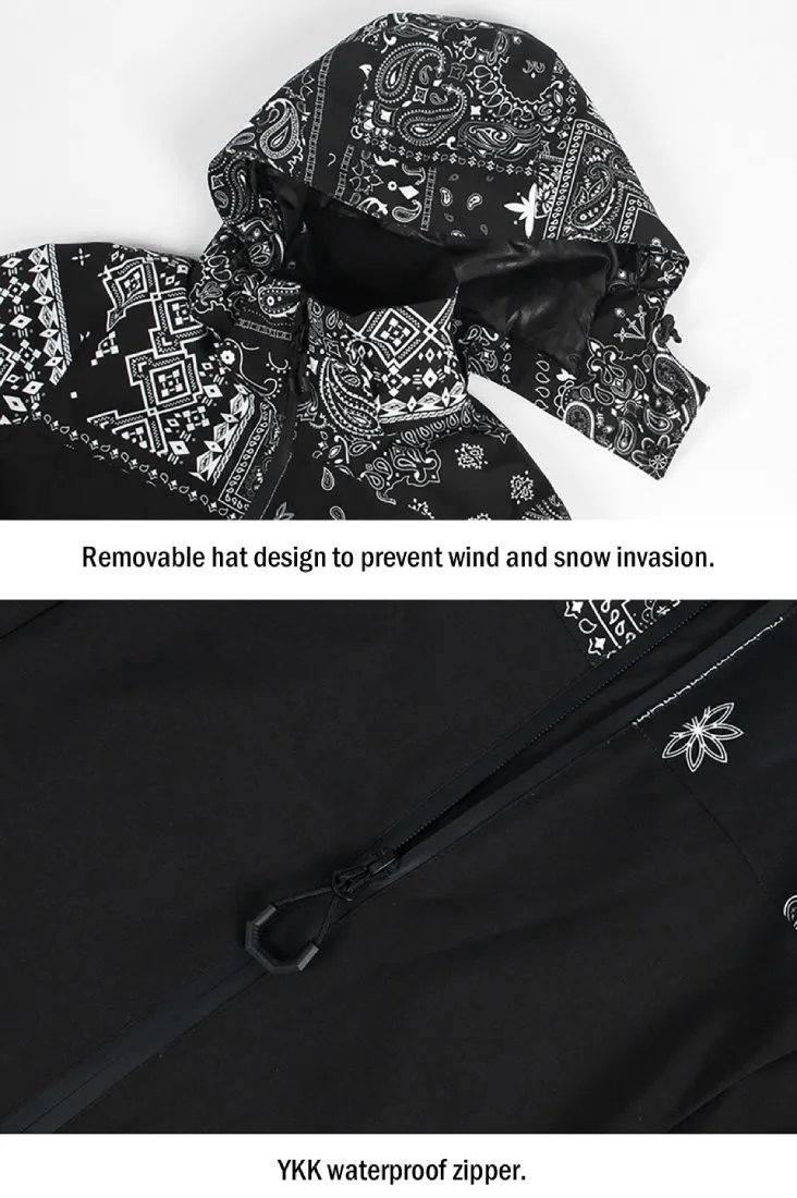 Women's Windproof Waterproof Breathable Ski Jacket with Hood - SF0924